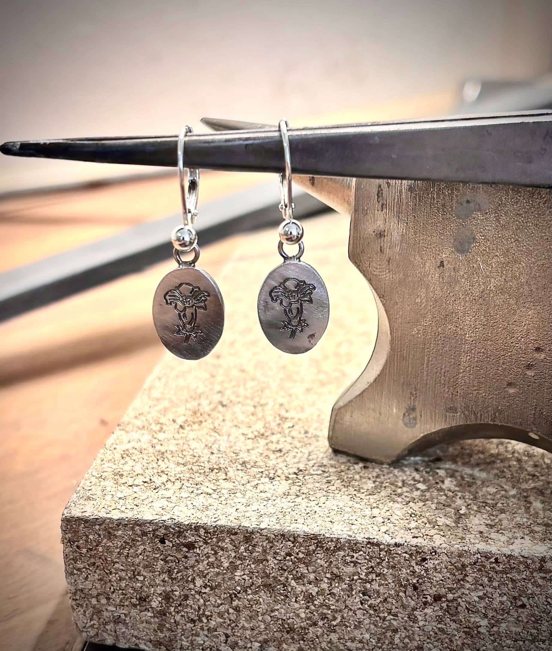 Ohrhänger Heimatliebe Enzian