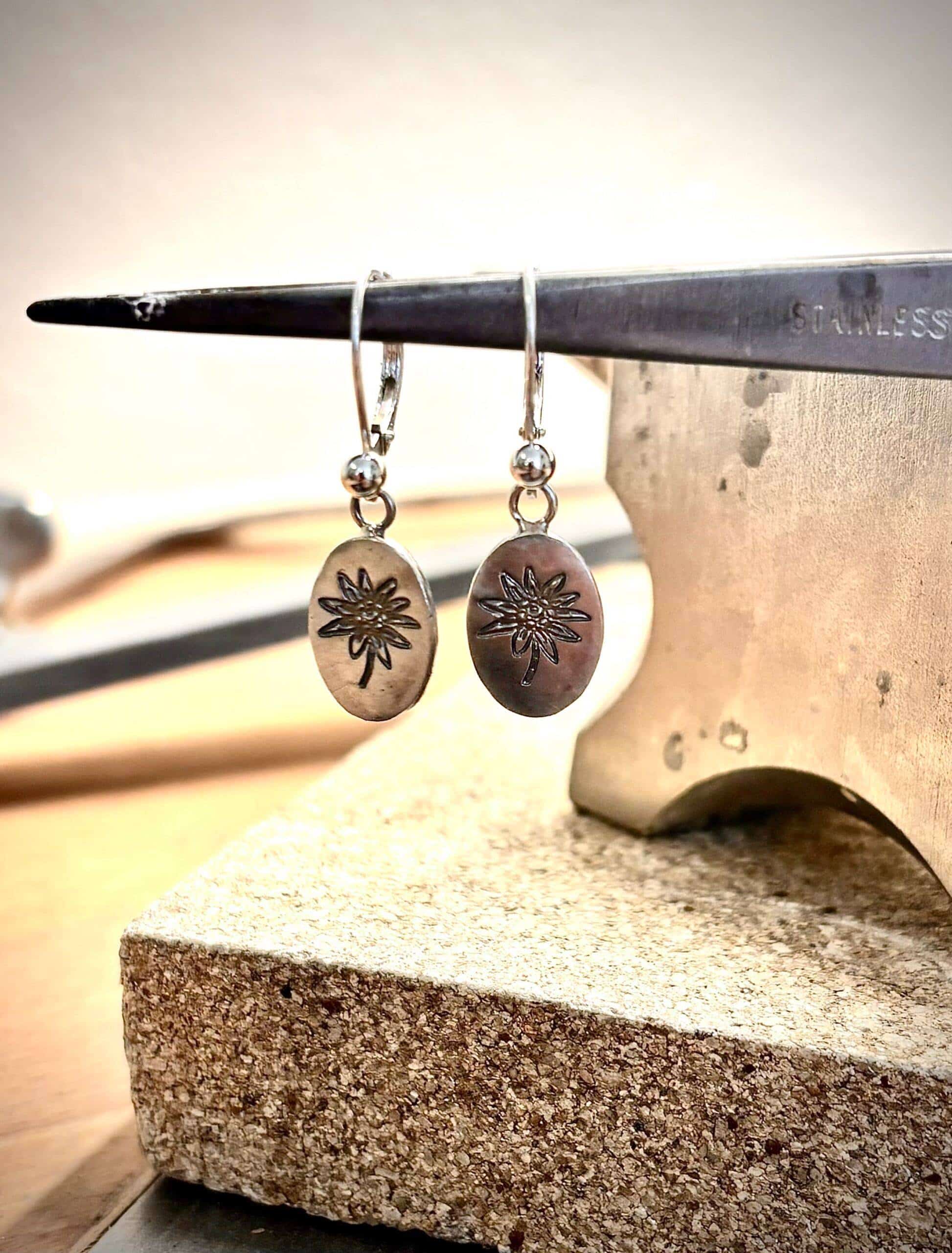 Ohrhänger Heimatliebe Edelweiß